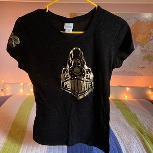 Purdue University Slim Fit Gold Tee